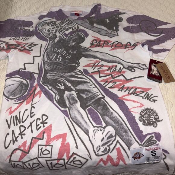Mitchell & Ness Other - Vince Carter Toronto Raptors Mitchell & Ness AOP All Star Shirt NWT Size S Tee